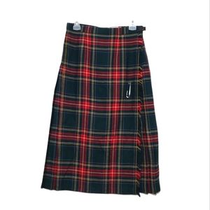 Highland Kilt Company Scotland Wool Kilt Skirt Red Green Blue